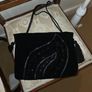 Principles black velvet evening bag Image 5