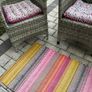 Hemtex Swedish 100% Cotton Woven Rug - Boho Scandi Balcony/Hallway  (70cm x 123cm) Image 6