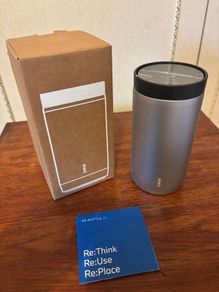 New in Box BMW Thermomug Push Top - Stainless Steel - 330ml
