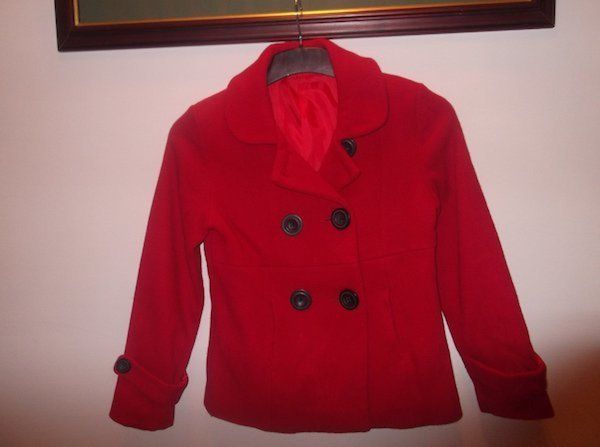 Girl's coat.Chest 31/32ins. 11-12 yrs. Red.