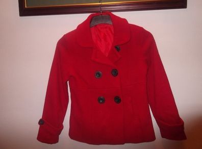 Girl's coat.Chest 31/32ins. 11-12 yrs. Red.