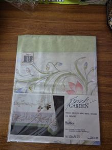 Vintage Tablecloth 100% Cotton French Garden 140x180cm