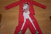 Girls christmas unicorn pyjamas BNWOT