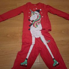 Girls christmas unicorn pyjamas BNWOT