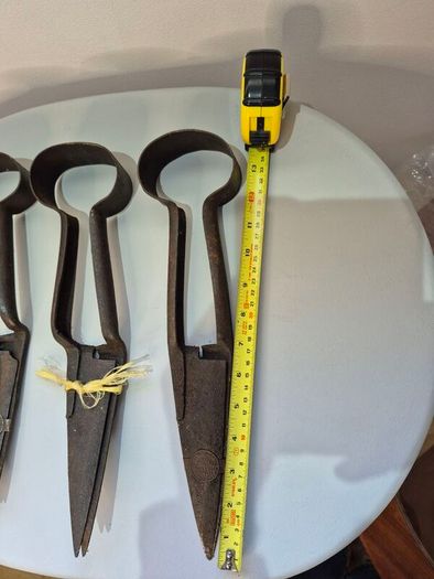 Set of 3 Antique Burgon & Ball Sheep Shears  Vintage Farmhouse Decor