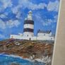 Original Signed Oil Painting Hook Lighthouse Wexford Coastal Scene 48 x 38 cm Image 2