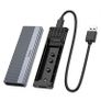 HOCO enclosure for M.2 SATA SSD drives M key B+M key up to 4TB USB A USB3.2 / 6GBps HB47 Metal Image 6