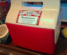1985 Budweiser 6pack carry case/cooler