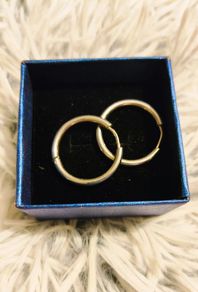 Endless Hoops Silver Round Earrings Minimalist Jewelry