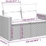 Garden Sofa 2 seater Poly Rattan Image 6