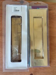 Heavy Brass Letter Plate 10x3 inch with free brass knocker