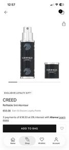 Creed Refillable Travel Spray