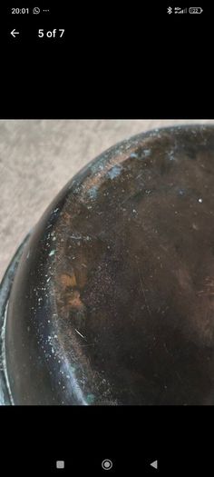 Large Antique Heavy Solid Copper Preserving Jam Pan (14")