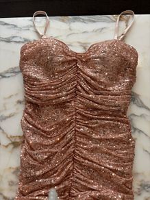 dress sequins gold party
