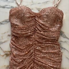 dress sequins gold party