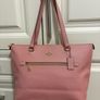Genuine Coach Pink Leather Tote Bag Image 2