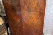 Vintage Burr Walnut Double-Door Wardrobe
