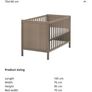 Ikea cot bed sundvik brown with mattress Image 3