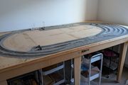 model railway baseboard and stand