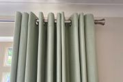 Curtains Made to measure eyelit sage green Laura Ashley