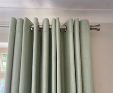 Curtains Made to measure eyelit sage green Laura Ashley