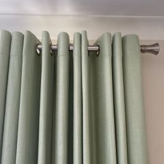 Curtains Made to measure eyelit sage green Laura Ashley