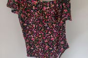 One Shoulder Floral Bodysuit