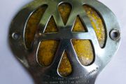Vintage 1950s Jersey Automobile Association Car Badge - Channel Islands Aa Emblem