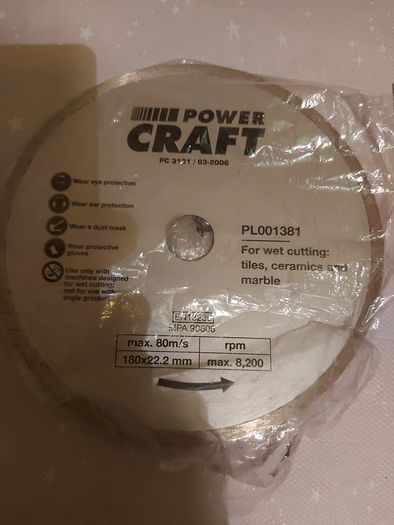Powercraft 600W Electric Tile Cutter Model TC 180 11, as new, never used and in excellent condition