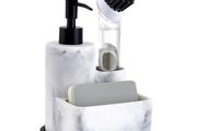 Brand New zccz Dish Soap Dispenser with Compartments for Sponges and Brushes,