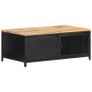 Coffee Table 90x50x37 cm Solid Rough Mango Wood Image 8
