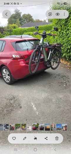 Bicycle rack for car