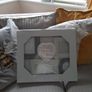 grey and white shabby chic photo frame Image 2