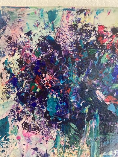 Framed Original Painting Contemporary Art Floral Art   Irish Art Gift