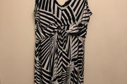 Gallery navy &amp; white dress (size 16)