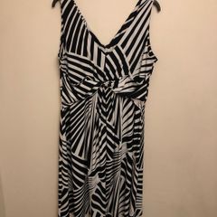 Gallery navy & white dress (size 16)