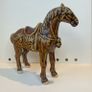 Ceramic figurine of a Chinese tang war warrior horse Image 2