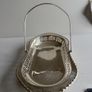 Stunning Vintage Oval Silver-Plated Cake/Bread Basket with Swing Handle - EJ EPNS Image 3