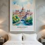 Budapest Wall Art Print, Travel Art Poster Image 10