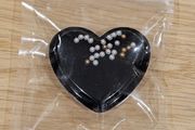 Heart Liquid Pearl Dots  - Finger Grip Bracket Holder - Phone Stand Holder - New