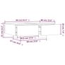 Coffee Table Grey Engineered Wood Image 3