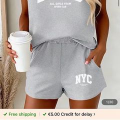 Temu co ord shorts n t shirt