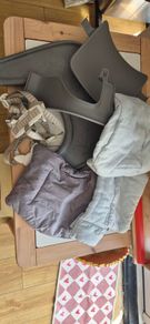 Tripp Trapp Baby seat, table, harness and seat covers