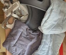Tripp Trapp Baby seat, table, harness and seat covers
