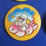 BUTTON BADGES (55mm diameter) - collectible large-size badges from the 1980's and 1990's Image 7