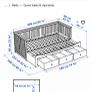 1 ikea day bed  and mattresses and mattress protector Image 3