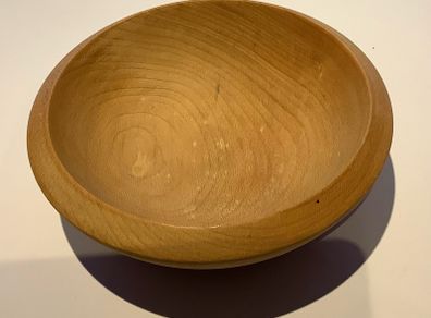 Handcrafted wooden bowl