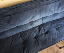 Blue Velvet Sofa Bed