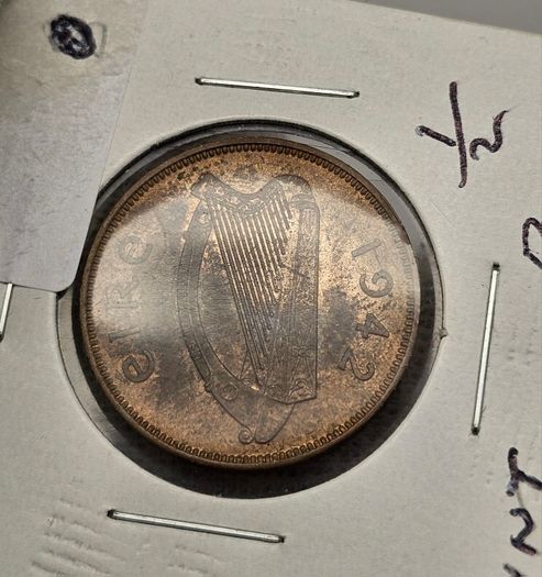 Ireland 1942 1/2d Halfpenny Beautiful Uncirculated
