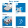 New Tempered Glass Film Screen Protector For Samsung Galaxy S7 + LCD Cloth #1151 Image 4